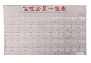 不銹鋼病員一覽表C101、C103